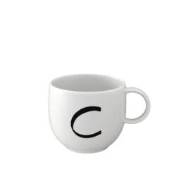 Becher C Letters In Weiß