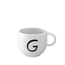 Becher G Letters In Weiß