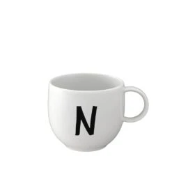 Becher N Letters In Weiß