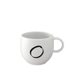 Becher O Letters In Weiß