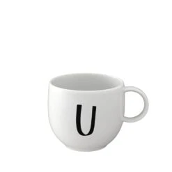 Becher U Letters In Weiß