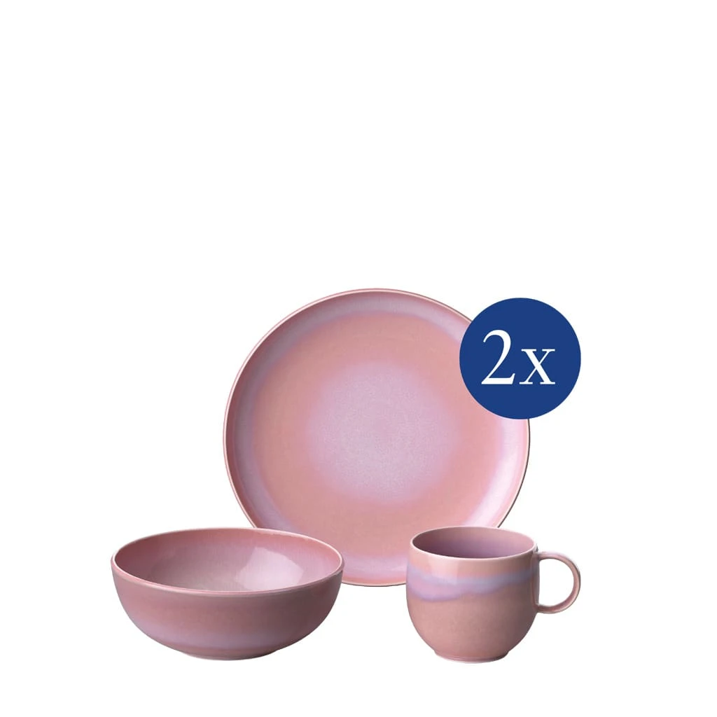 Fruehstuecks Set Perlemor Coral in rosa Fruehstuecks Set Perlemor Coral In Rosa -Villeroy & Boch like by villeroy and boch fruehstuecks set perlemor coral in rosa