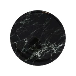 Speiseteller Black Marmory In Schwarz