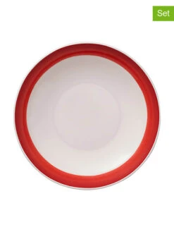 Villeroy & Boch 6er-Set: Schalen "Colourful Life" In Weiß/ Rot - Ø 23,7 Cm