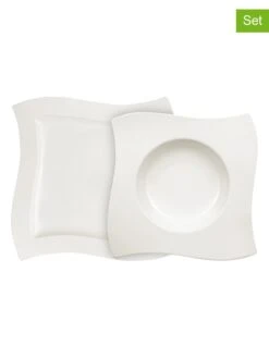 Villeroy & Boch 8tlg. Tafelservice "NewWave" In Weiß